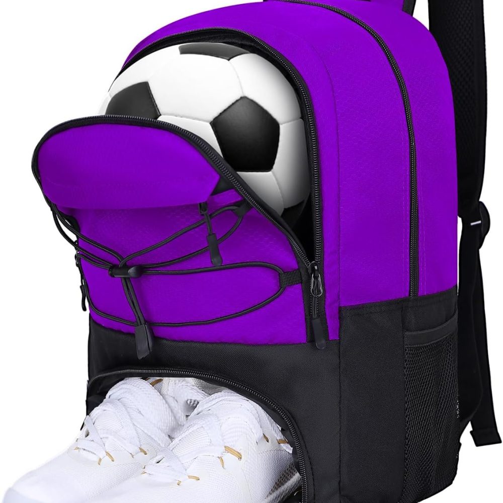 Goloni Soccer Backpack,Soccer Bag with Ball Holder & Shoe Compartment,Large Sports Bag for Basketball, Volleyball,Football